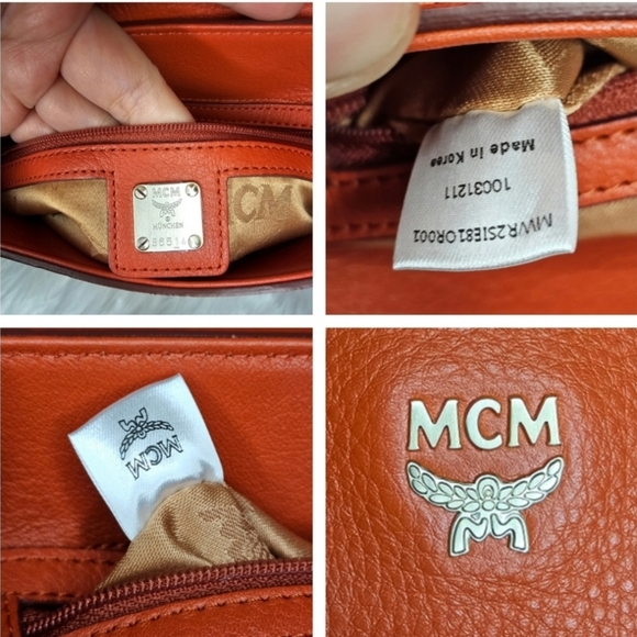 MCM Embossed Leather Crossbody Bag - Picture 12 of 12